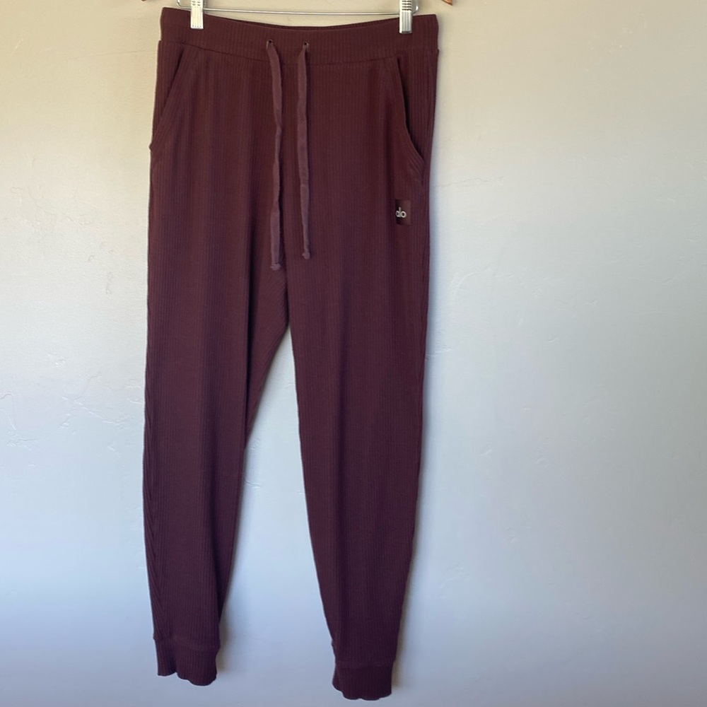 ALO Yoga Deep Maroon Joggers